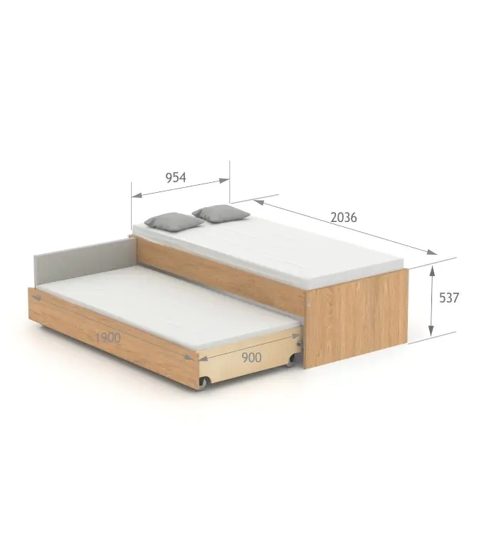 Łóżko Double 90-N White Oak