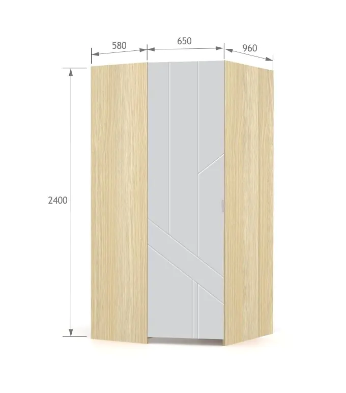 Garderoba L White Oak