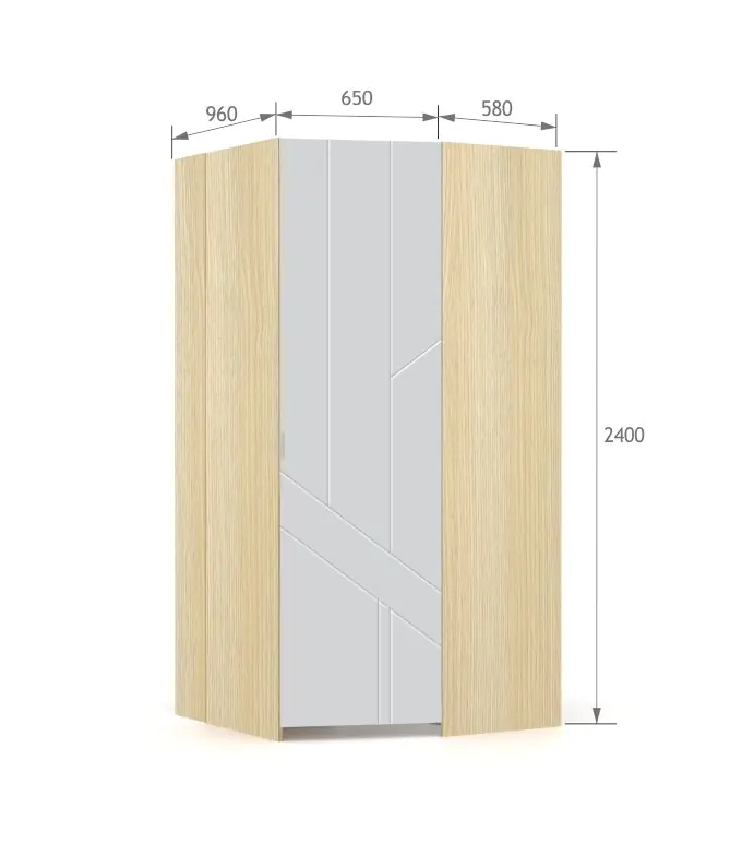 Garderoba L White Oak
