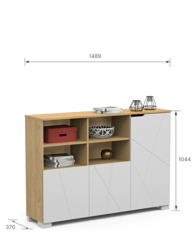 Regał 150 niski X Oak