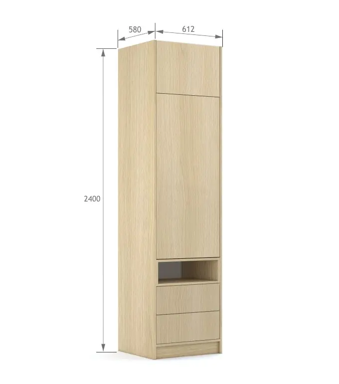 Szafa 60-2-60P/240 White Oak