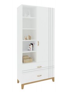 Regał wysoki 100 Hygge White