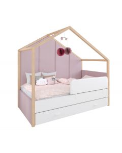 Łóżko Dreamhouse 170 / White&Pink