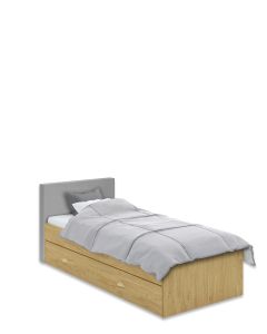 Łóżko tapicerowane 90x200 Oak Stone