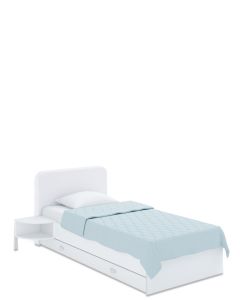 Łóżko tapicerowane 120x200 Soft White