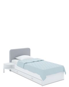 Łóżko tapicerowane 90x170 Soft White Stone