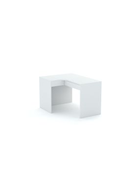 Biurko narożne B58 125x95 L White