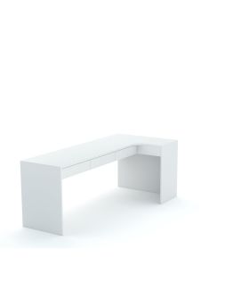 Biurko narożne B45 205x95 L White