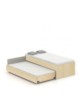 Łóżko Double 90-N WHITE LINDBERG STONE V