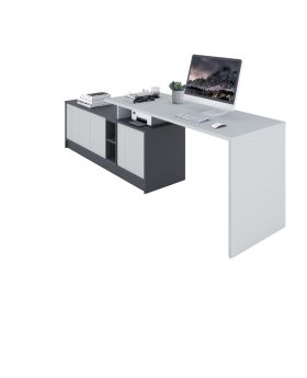 Biurko L4 165 Stone Grey