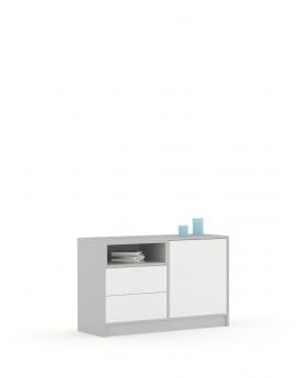 Komoda 120 Mode White Grey