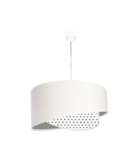 Lampa Tulip White&Grey