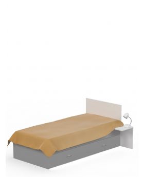 Łóżko 90x190 Uni Grey