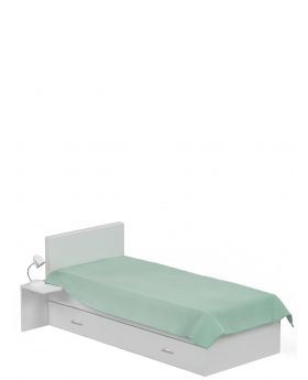 Łóżko tapicerowane 90x190 Young White