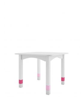 Stolik 67 Kids White + Pink