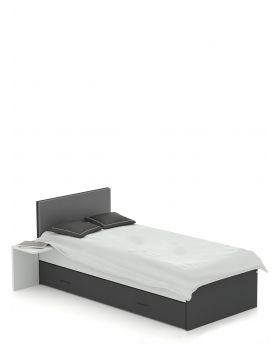 Łóżko 120x200 S Grey Anthracite