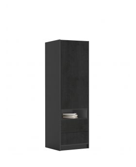 Szafa 60-2-60L/200 Mode Concrete Dark