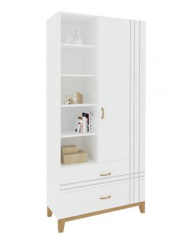 Regał wysoki 100 Hygge White