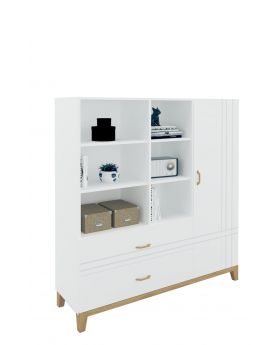 Regał niski 150 Hygge White