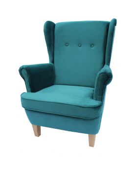 Fotel Uszak Turquoise Piano