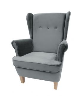 Fotel Uszak Grey Piano