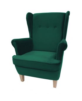 Fotel Uszak Green Piano