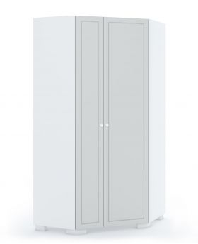 Szafa narożna Frame White Grey