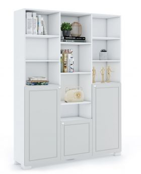 Regał 150 Frame White Grey