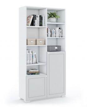 Regał 100 Frame White Grey