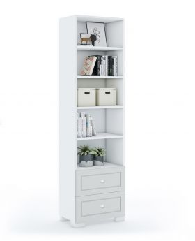 Regał 55 Frame White Grey