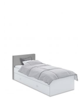 Łóżko tapicerowane 90x200 White Stone