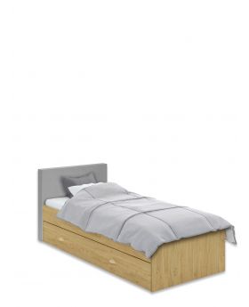 Łóżko tapicerowane 90x200 Oak Stone