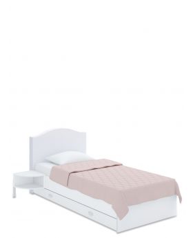 Łóżko tapicerowane 90x170 Bella White