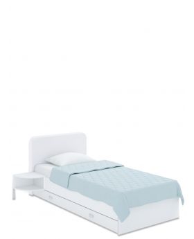 Łóżko tapicerowane 90x170 Soft White