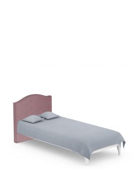 Łóżko tapicerowane 90x200 ReStyle White Pink