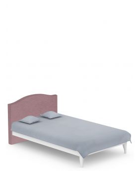 Łóżko tapicerowane 120x200 ReStyle White Pink