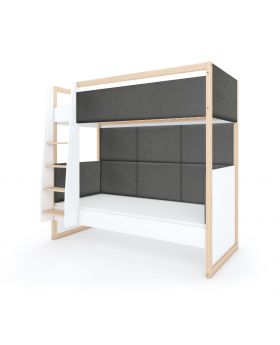 Łóżko Dual Lewe WHITE ANTHRACITE V