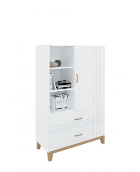 Regał niski 100 Hygge White