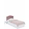 Łóżko tapicerowane 120x200 Bella White Pink