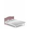 Łóżko tapicerowane 160x200 ReStyle White Pink