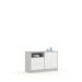 Komoda 120 Mode White Grey