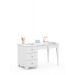 Biurko 120 lewe Simple White Crystal