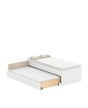 Łóżko Double 90-N White Beige Cloud