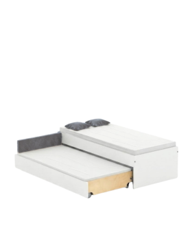 Łóżko Double 90-N White Anthracite Cloud
