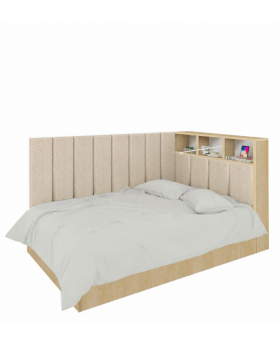 Łóżko Chill 120 Dąb Lindberg Beige Cloud 03