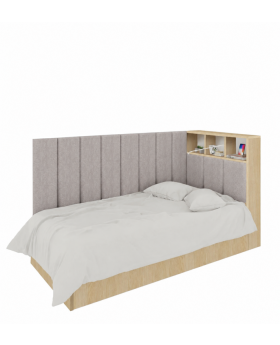 Łóżko Chill 90 Dąb Lindberg Grey Cloud 81
