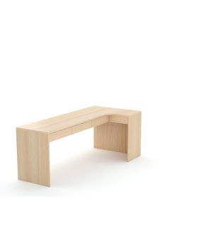 Biurko narożne B45 205x95 P Dąb Lindberg
