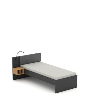 Łóżko SN 90 P=L Dark Oak Anthracite