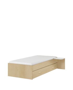 Łóżko 90x200 niskie Young Dąb Lindberg