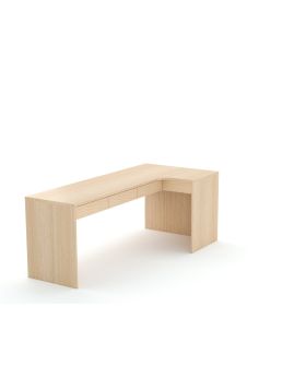 Biurko narożne B58 205x95 P Dąb Lindberg